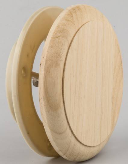 Вентиляционный клапан Sauna Wood D=125, абачи