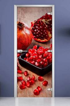 Стеклянная межкомнатная дверь с фотопечатью «Fruite-16»
