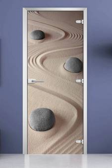 Стеклянная межкомнатная дверь с фотопечатью «Nature-13»