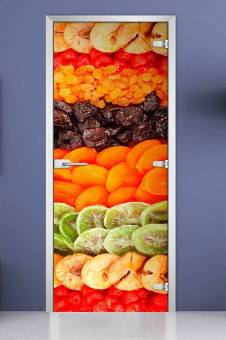Стеклянная межкомнатная дверь с фотопечатью «Fruite-11»