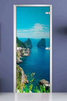 Стеклянная межкомнатная дверь с фотопечатью «Nature-11»