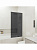 Шторка на ванну Графит (матовое) 8 мм стеклянная