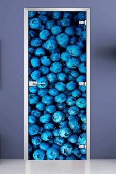 Стеклянная межкомнатная дверь с фотопечатью «Fruite-03»